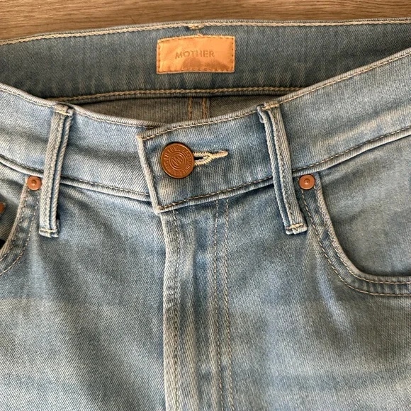 MOTHER The Insider Crop Step Fry Hold My Hand Size 26 - Picture 6 of 12